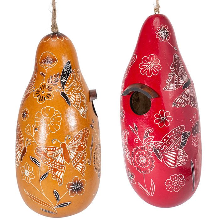 Butterfly Gourd Birdhouse