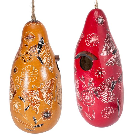 Butterfly Gourd Birdhouse