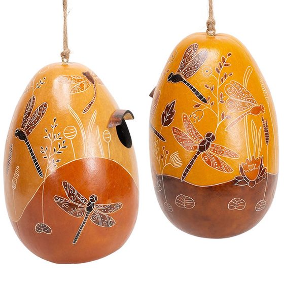 Dragonfly Gourd Birdhouse